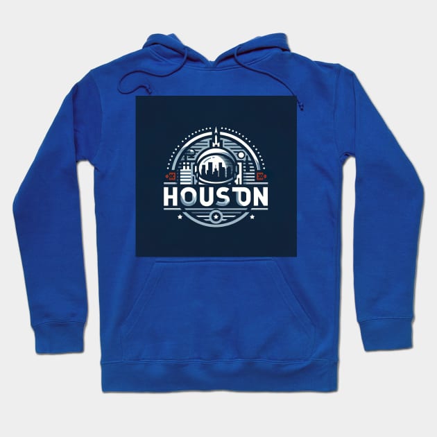 Houston City Logo Hoodie by unrealartwork